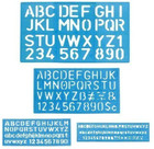 Alphabet Letter Stencil Template Small Capital Number Plastic Lower Uppercase