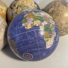 Set Of 5 World Map Globe Earth Decorative Balls
