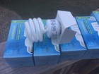 Lot Of Six 19w Compact Fluorescent Cfl Twist Spiral Lamp Light Bulb 19w 3500k