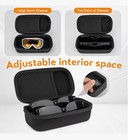 Double Eyeglasses Case  Hard Shell Dual Glasses Case Travel Sunglasses Organizer