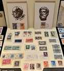 Vintage U s    Foreign Stamps Lot W  Postal Card   Registered Letter Envelope 