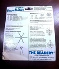 Vintage Original The Beadery Crystal Snowflakes Diy Ornament Kit Nib