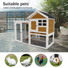 Wooden Chicken Coop Hen House Rabbit Wood Hutch Poultry Cage Habitat
