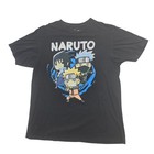 Ripple Junction Naruto Shippuden Black Graphic T-shirt Team 7 Sasuke Kakashi L