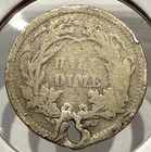 1873 Seated Liberty Half Dime 5c Silver Us Coin Holed