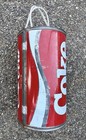 Vintage Coca-cola Big Can Cooler 12 Pack Insulated Styrofoam Liners Rope Handle