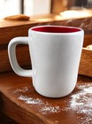 Rae Dunn Let   s Get Baking Mug 21oz Red Interior Artisan Collection