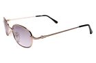 Rare Genuine Vintage 90s Y2k Pop Culture Eclectic Vibes Gold Oval Sunglasses
