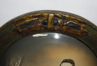 Antique Convex Glass   Wood Frame W  Picture Of Man   Woman