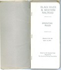 1967 Black River   Western Railroad - Br w Rr - Operating Rules