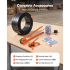 Uimoso 5 8inch 2000ft Pet Strapping Kit Band  600 Seals  200 Edge Protectors