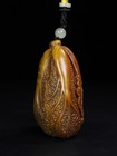 Chinese Natural Shoushan Stone Hand-carved Exquisite Cabbage Statue Pendant 2727