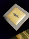 Antique Elgin Enamel  Front  Compact Vintage Approx 3x3