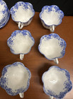 Shelley England Dainty Blue Bone China Tea Set  23 Pieces In Very Good Condition