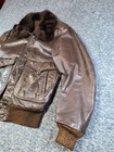 Vtg 1amf Harley Davidson Fur Collar Leather Jacket 1970 s Men s Size 40  fits M 