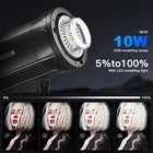 Godox Sk400iiv Strobe Studio Flash With 60 90cm Softbox barndoor color Gels Kit