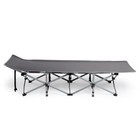 Portable Folding Camping Cot Bed With Soft Pad For Outdoor Adults Sleeping Bed