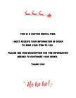 Letter From Santa Claus - Peeking Santa - Customizable - Christmas - Printable