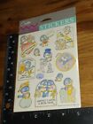 Vintage Stickers  Carlton Cards blue Birds 1 Pkg  stk22 