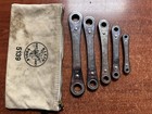 Sears Craftsman Usa 5 Piece Flat Ratchet Box End Sae - Wrench Set Usa
