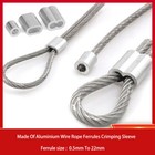 0 5 Mm To 22 Mm Wire Rope Ferrules Crimping Sleeve Aluminium Wire Rope Ferrules