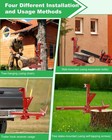 Heavy-duty 4-in-1 Log Holder For Cutting Suitable For 2-inch Trailer Receivers