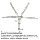 Universal Baby Seat Belt 5 Point Harness Safe Belt For Stroller High Chair Grey