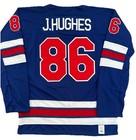 Jack Hughes Usa Navy    26 Olympics Jersey Mens Large L Rare New Jersey Devils
