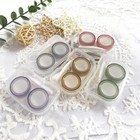 Contact Lens Cases Colorful Contact Lens Container Holder  Clear Contact Case   