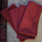 Poinsettia Christmas Holiday Tablecloth 100    X 58    Rectangle Cotton 4 Napkins