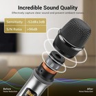 2pcs Handheld Microphone System Mic Pro Uhf Wireless Microphones Karaoke Kit