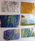 Iridescent Lot 6 Mixed Pieces 6x4    Stained Glass Sheet Pictures Similar U Get