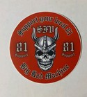 81 Hells Angels S f v San Fernando Valley Support Sticker Viking 3  X 3  Round