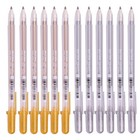 Sakura Gelly Roll Gel Ink Pen Set  Medium Point  pack Of 12   color Mix  silv   