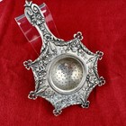 Antique 1860   s English Sterling Silver Fancy Large Tea Strainer 60 Grams 