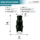 Half Off Ponds 15 000 Gph Submersible Pond Pump  Energy Efficient  100 Ft Cord