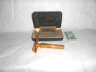 Gillette 1947 Gold Tech Safety Razor Blades Case