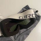 Giro Snow Ski Goggles White Frame Green Lens Adult Size     Excellent Condition