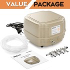 Commercial Air Pump Quiet Oxygen Pump For Aquarium Pond 4 Outlet Fish Tank Pump