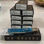Case Xx Axe Handle Knife Caribbean Blue Sawcut Bone Volume Discounts 25580