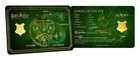 Harry Potter Hogwarts Houses slytherin limited Ed  1g 24k Collectibles Gold Bar