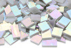 Iridescent Mosaic Tiles 200 Pieces Stained Glass Tile Pieces For Mosaic Craft  4