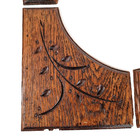 4 Rosette Flower Wood Carving Panel 7 17 In Antique French Architectural Salvage