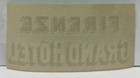 Vintage Firenze Grand Hotel Italy Luggage Ad Travel Label