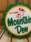 Mountain Dew Bottle Cap Soda Bottle Vintage Style Wall Decor Signs Gas Oil