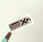 1pc Sound X-fi Blaster Desktop laptop Sticker Label Logo Decal Badge 25mm X 8mm
