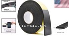 2  X 1 4  Neoprene Foam Weather Stripping Seal Tape - 16 Ft Adhesive Insulation