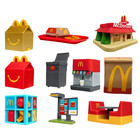 2025 Mcdonald s Play Set - 10-piece Happy Meal Takeout Bag   Drink Machine Kit