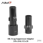 Aim7 3-lug Muzzle Device Adapter 1 2x28  1 2x36  5 8x24  M135 1lh Tri-lug