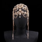 Bridal Hairpiece Lady Wedding Rhinestone Sparkly Head Chain Hair Band Accessory